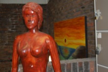 orange statue